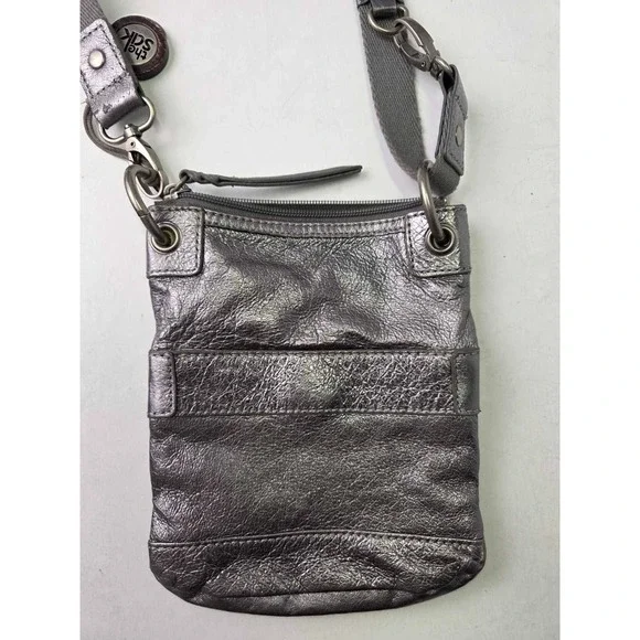 The Sak Crossbody Bag With Adjustable Strap Metallic Pockets Shoulder - Picture 8 of 12
